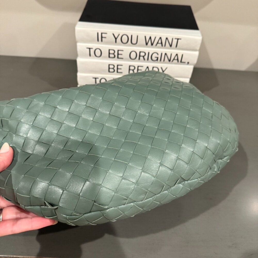 Bottega Veneta Teen Jodie Handbag-Aloe Green - Picture 2 of 5